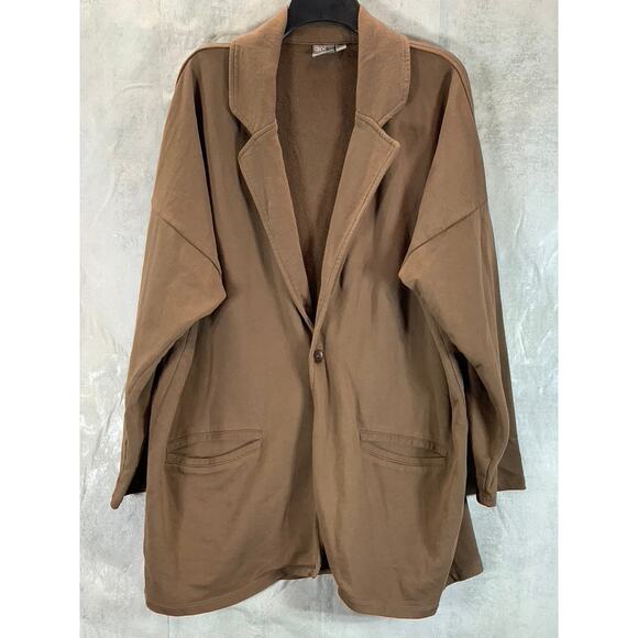 ASOS Men's Brown One-Button Oversized Blazer SZ L - Picture 1 of 12